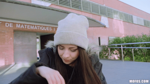 [PublicPickups] Rebecca Volpetti Italian Cutie Rides Dick At School