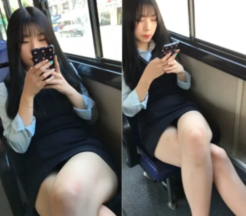 버스 셀카 이쁜년3